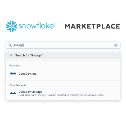 <a href="https://app.snowflake.com/marketplace/listing/GZTSZ1Y553M/dwh-dev-inc-dwh-dev-lineage" target="_blank">Snowflake marketplace</a>